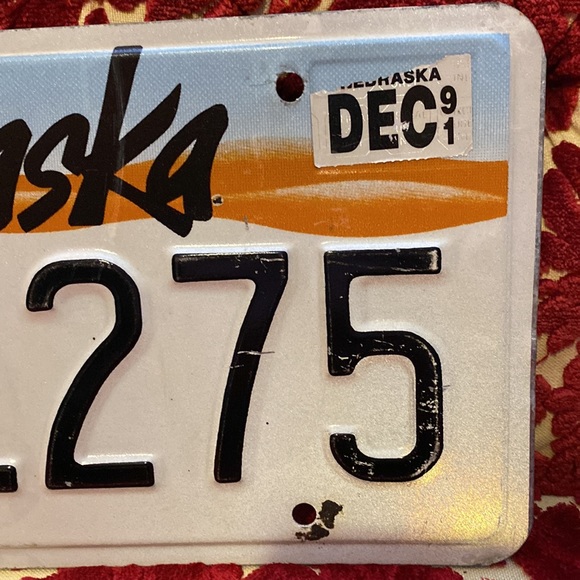 Rustic Retro Nebraska License Plate - Picture 6 of 9